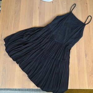 Wild Fable XS Black Fit and Flare Sundress